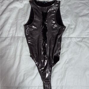 Fashion nova metallic bodysuit